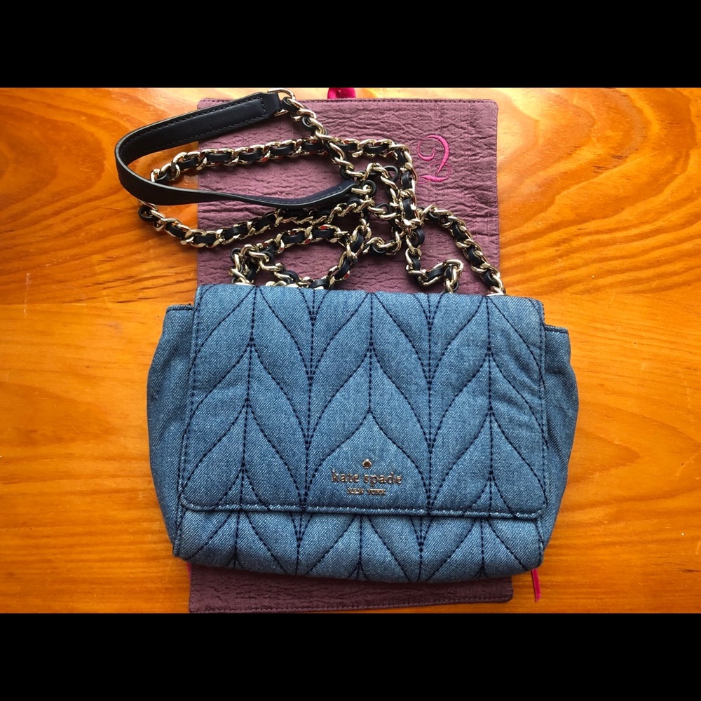 Kate spade Briar lane denim mini emelyn bag